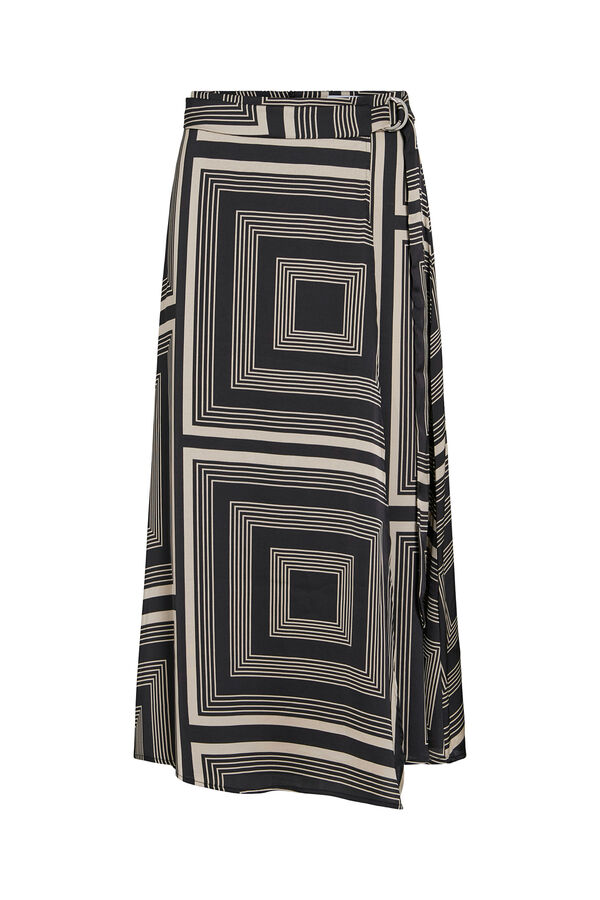 Vila Satin-finish midi skirt Preto