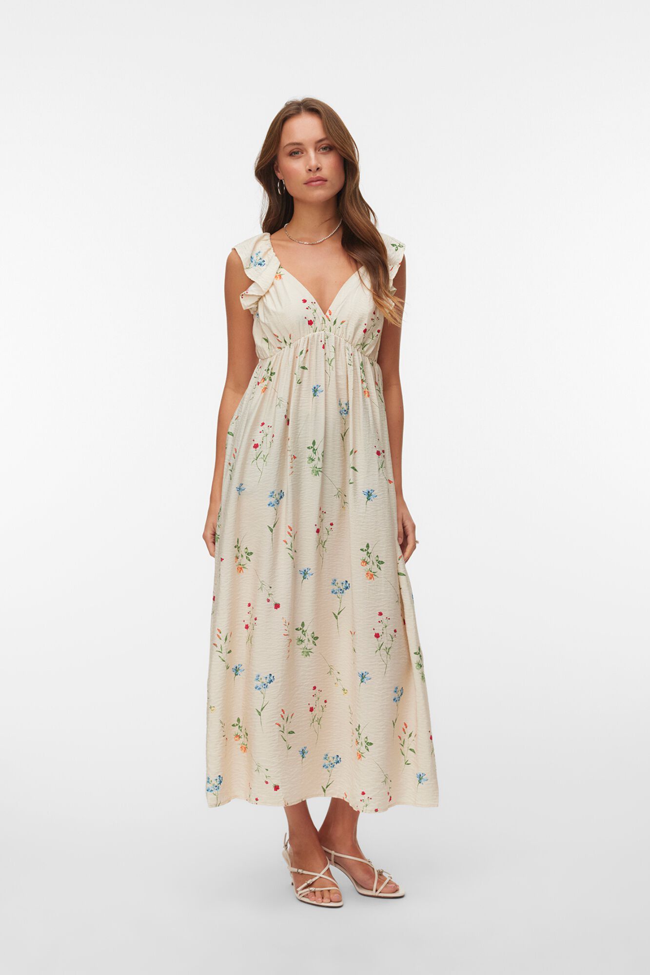 Vero Moda Vestido midi de al&ccedil;as