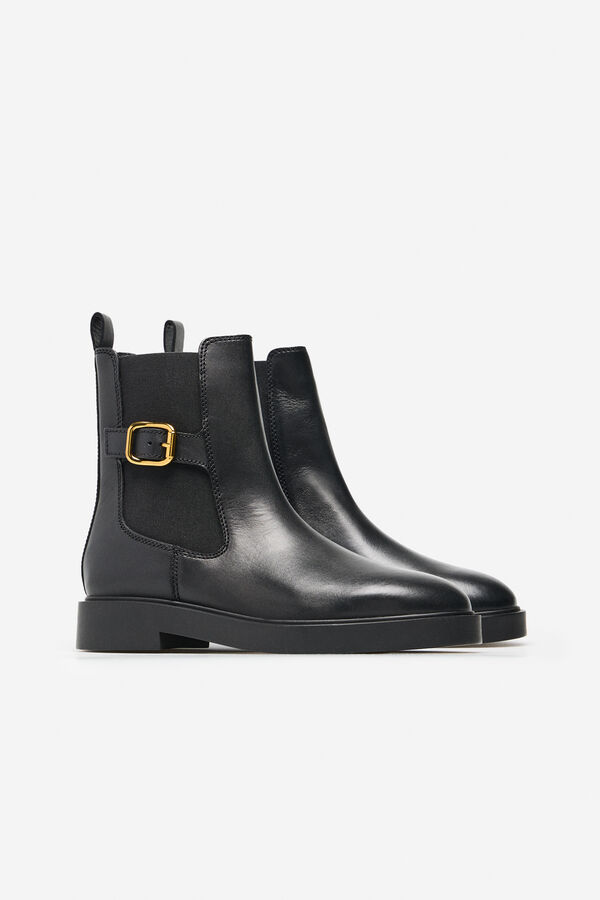 Cortefiel Bot&iacute;n chelsea hebilla Negro