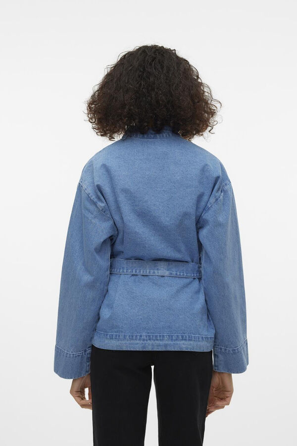 Vero Moda Kimono de tejido vaquero Azul