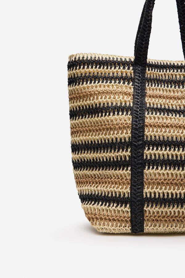 Cortefiel Bolso shopper rayas Multicolor