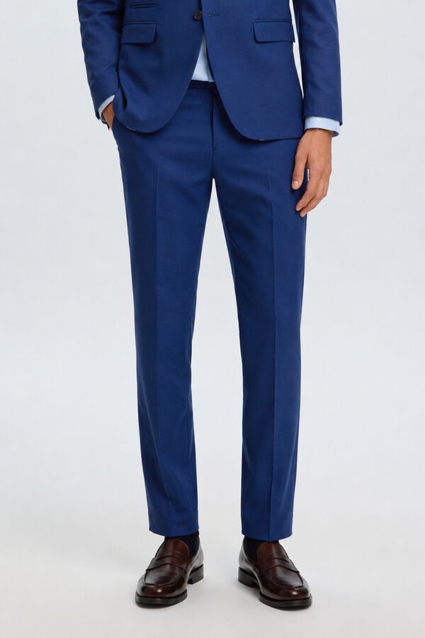 Selected Cal&ccedil;as de fato Slim Fit Azul