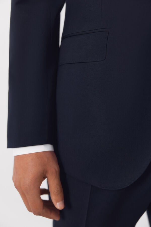 Cortefiel Blazer de fato liso COOLMAX&reg; Azul