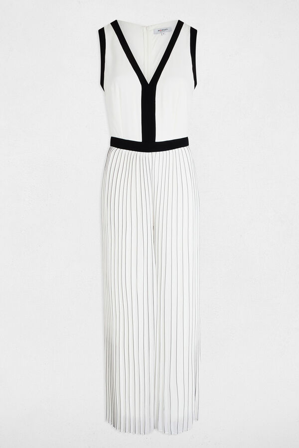 Morgan Macac&atilde;o comprido plissado Branco