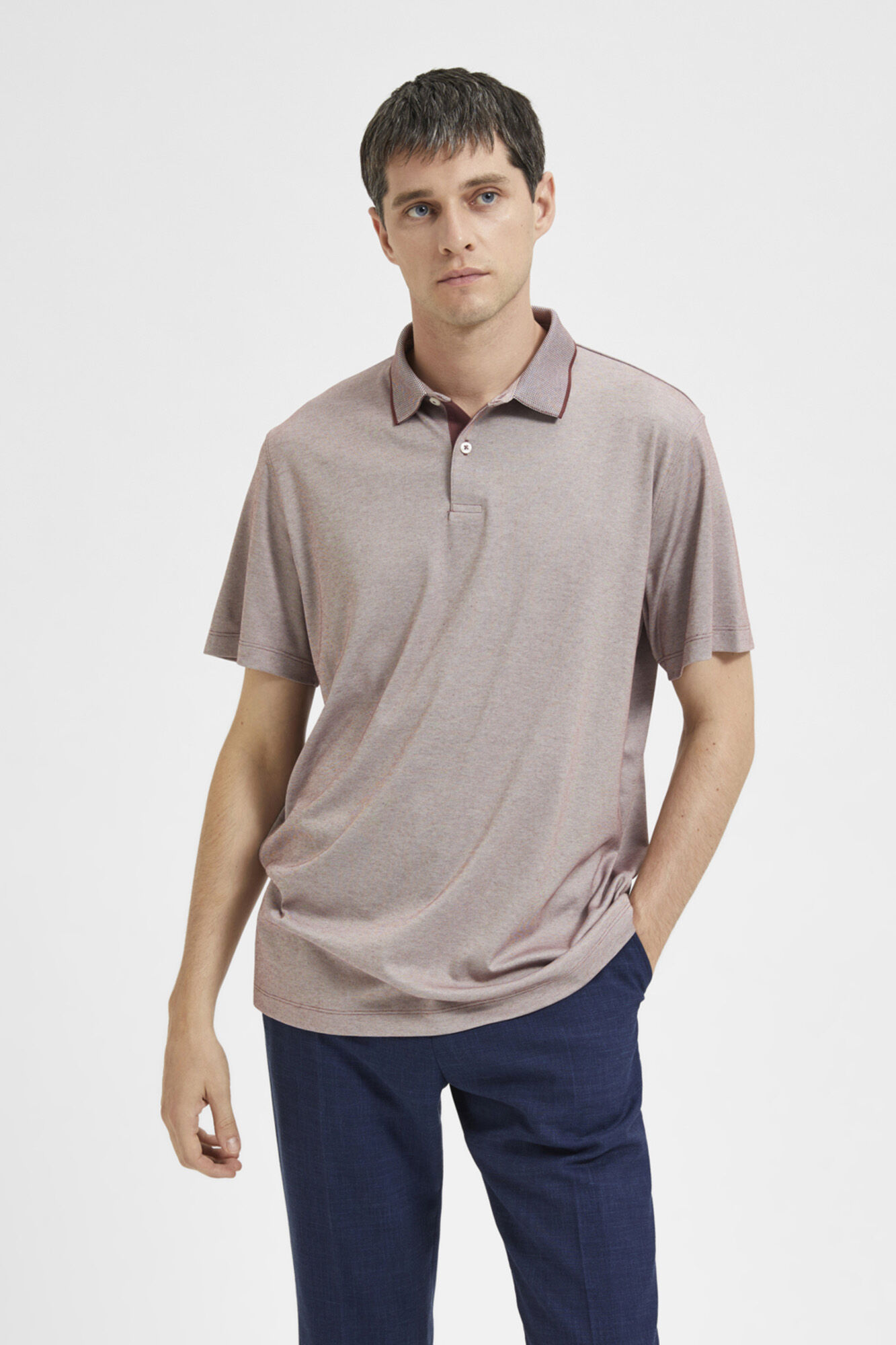 Selected Polo coolmax de algod&oacute;n org&aacute;nico