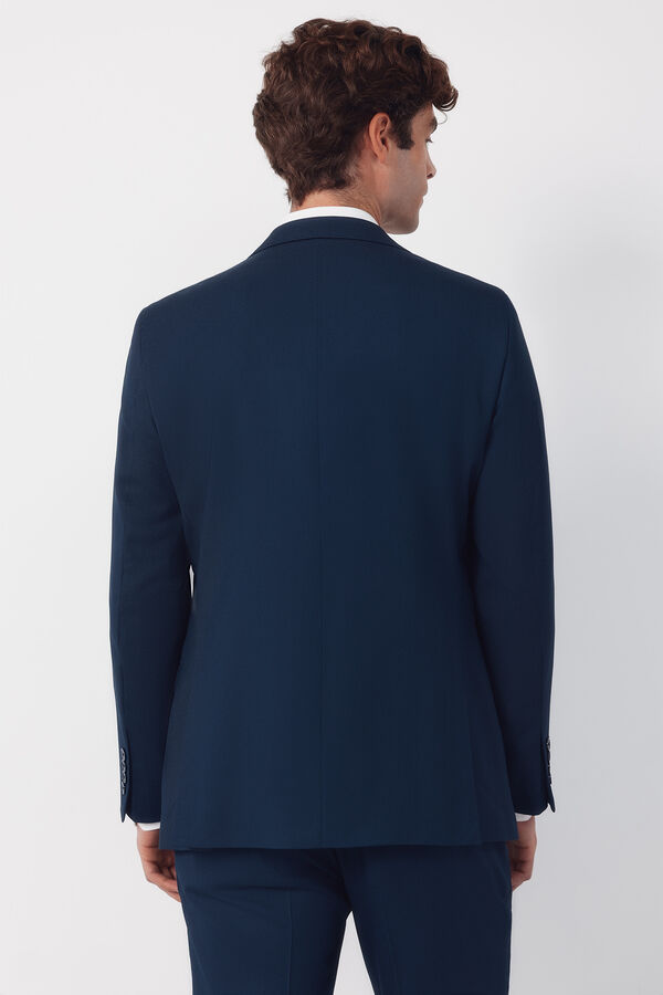 Cortefiel Blazer com estrutura S&eacute;rie XXI azul&atilde;o Azul