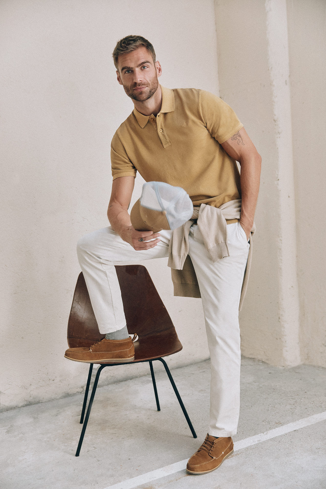 OOTO Pantal&oacute;n chino slim cinturilla el&aacute;stica