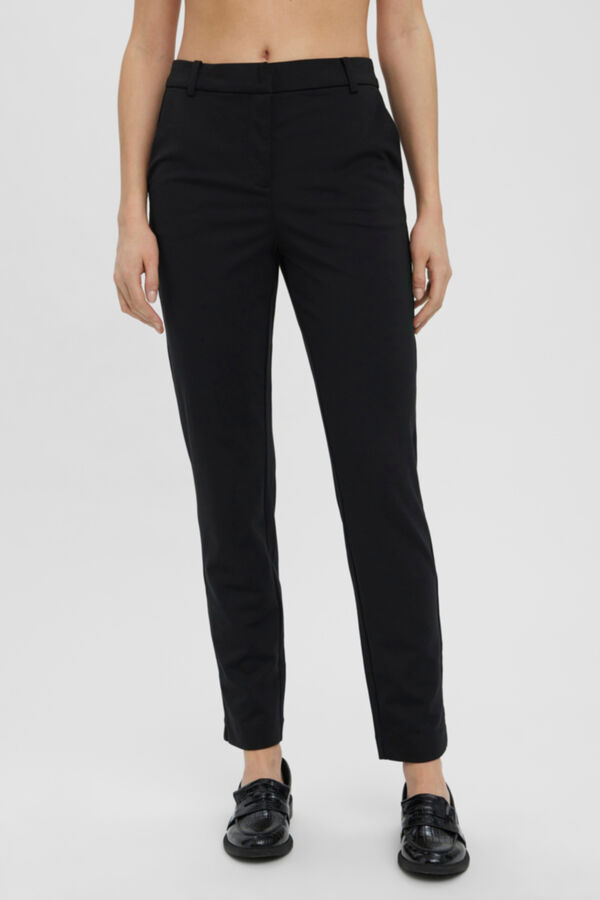 Vero Moda Cal&ccedil;as compridas de malha Preto