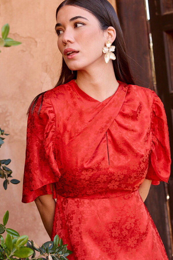 Pol&iacute;n Et Moi Vestido envelope Maeve Vermelho