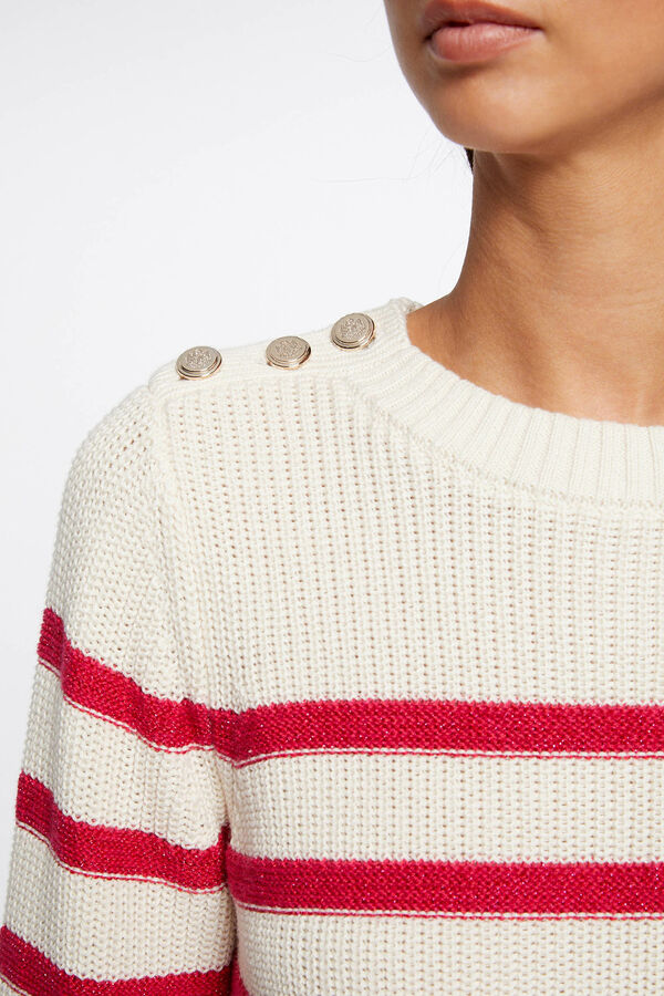 Morgan Camisola manga comprida com riscas Impress&atilde;o