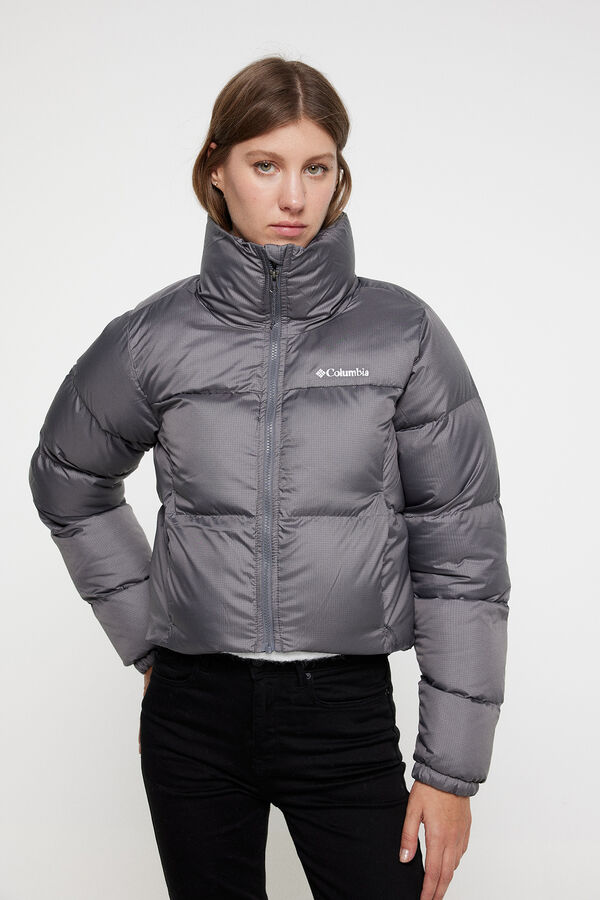 Columbia Casaco acolchoado curto da Columbia Puffect™ para mulher Cinzento