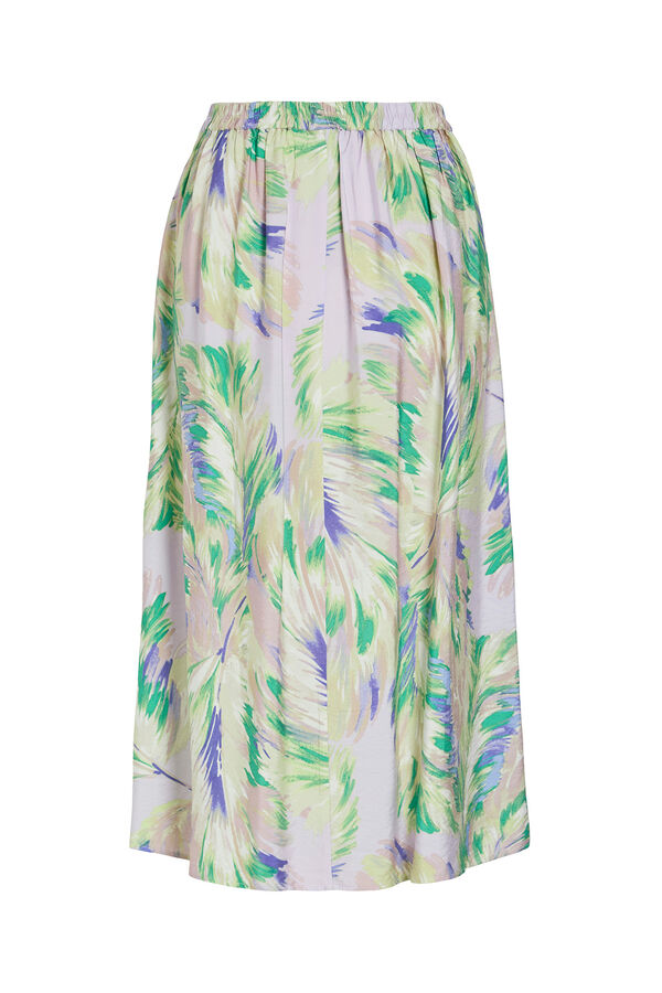 Vila Saia midi com viscose Roxo