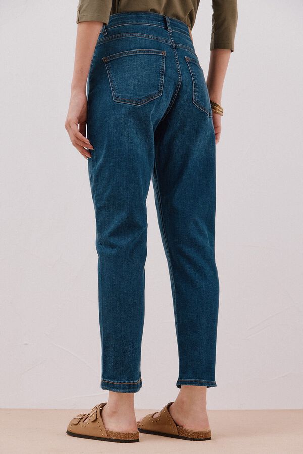 Cortefiel Jeans Mom Azul