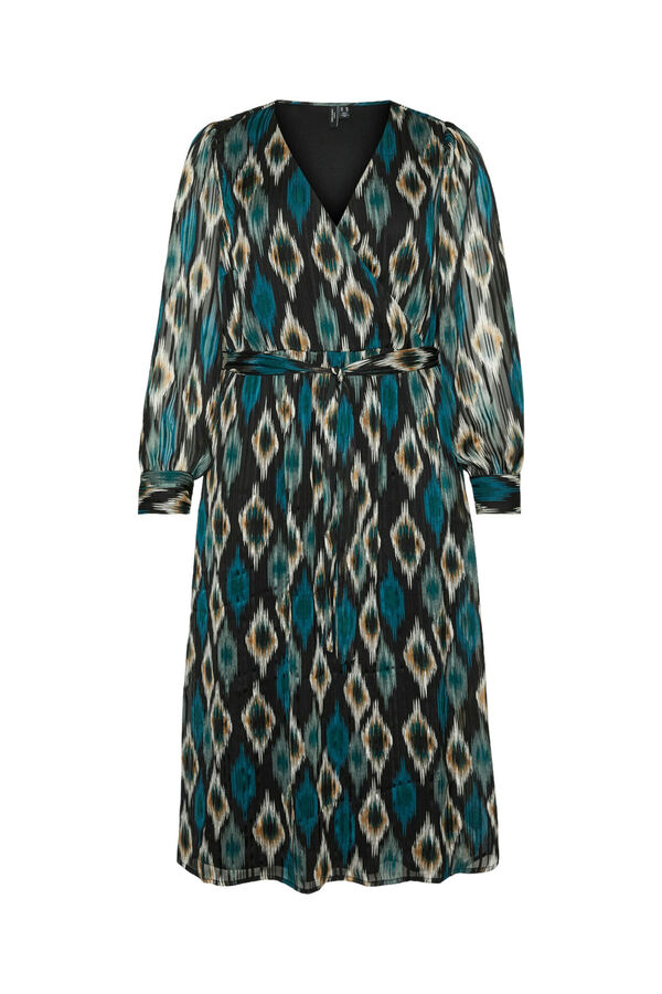 Vero Moda Curve Vestido midi de talla grande Verde oscuro