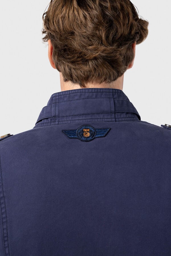 Williot Cazadora Sahariana Con Parches Azul marino