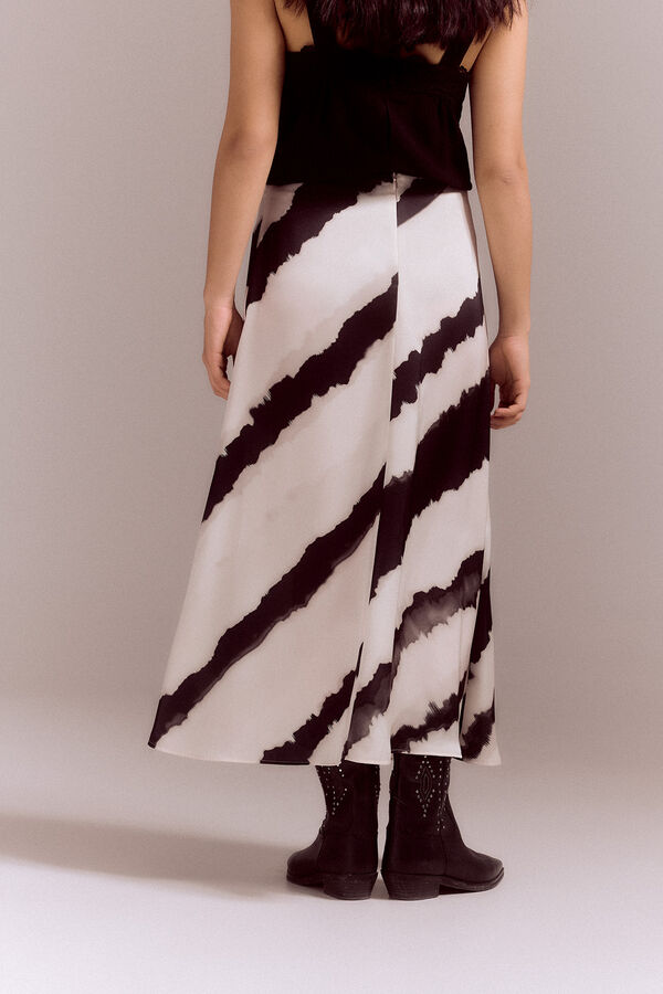 Slowlove Falda midi estampada Multicolor