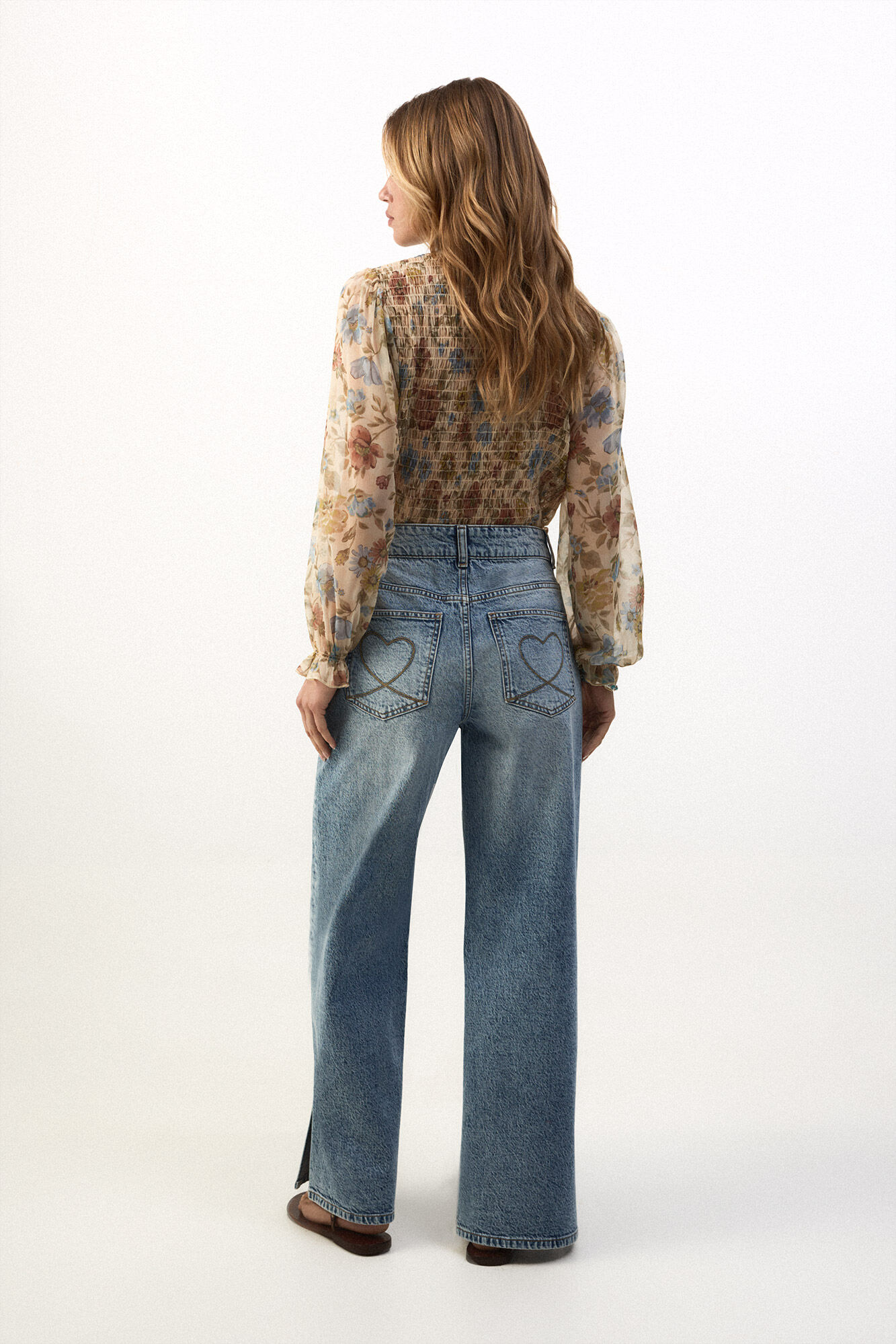 Slowlove Jeans abertura bajo