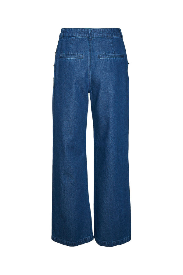 Vero Moda Pantal&oacute;n vaquero de tiro alto Azul marino