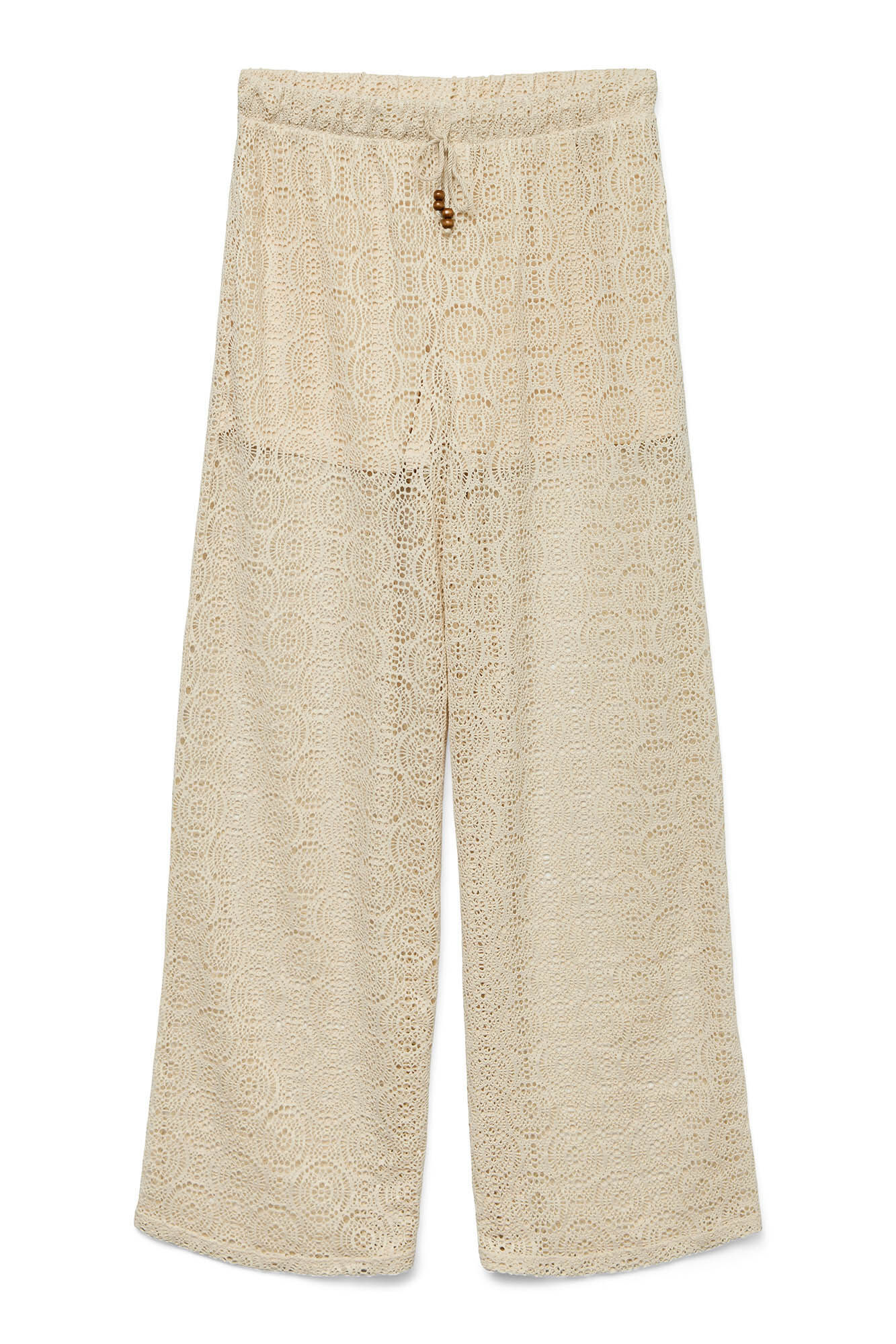 Vero Moda Pantal&oacute;n largo fluido con calados