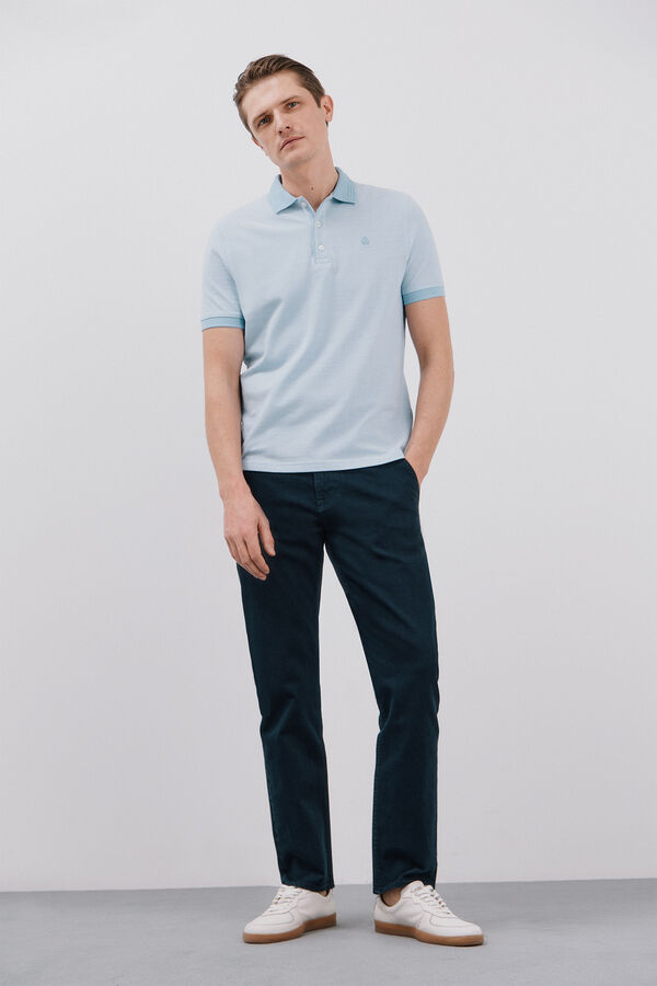 Cortefiel Polo oxford Azul