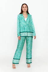 Vero Moda Blazer fluida estampada Turquesa