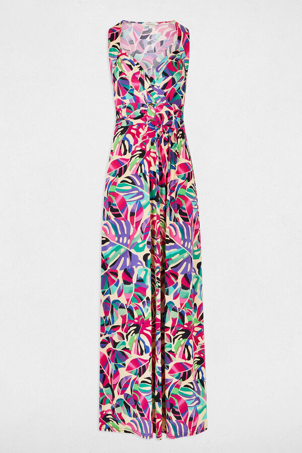 Morgan Vestido comprido reto estampado Multicolorido