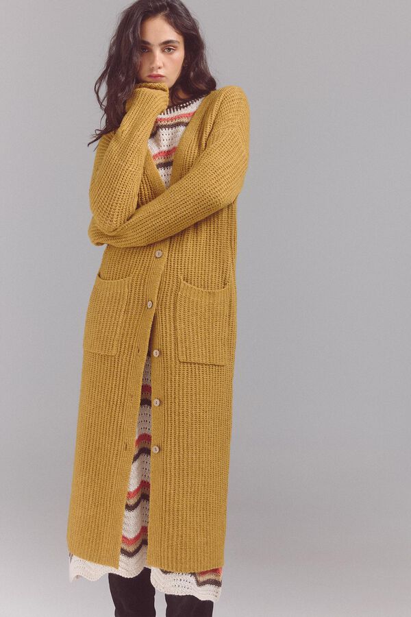 Slowlove Casaco malha perlado Dourado