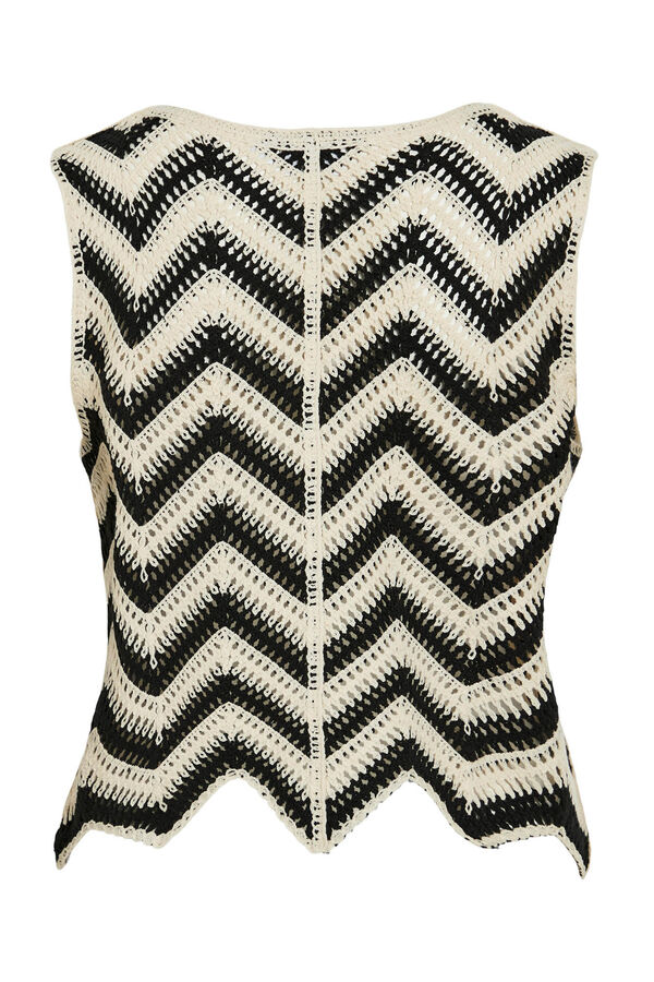 Vila Top de malha colete Cinzento