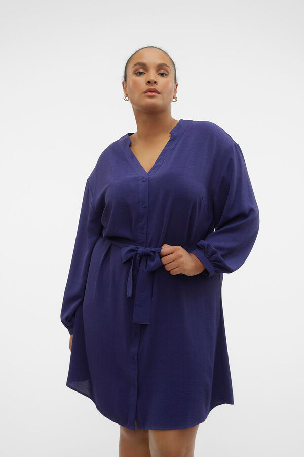 Vero Moda Curve Vestido curto de tamanho grande Azul