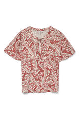 Vero Moda Top estampado manga curta Vermelho