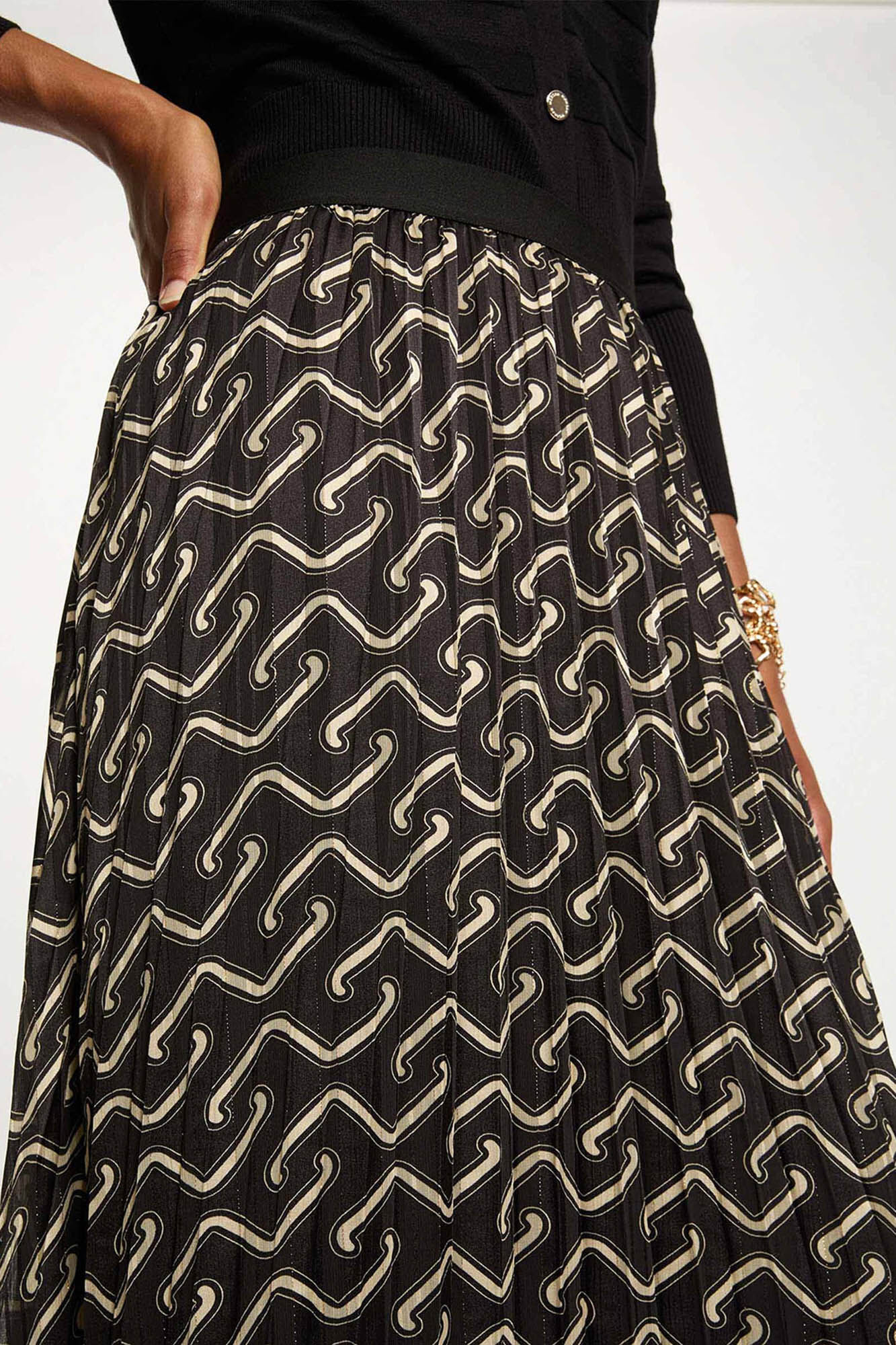 Morgan Falda larga plisada