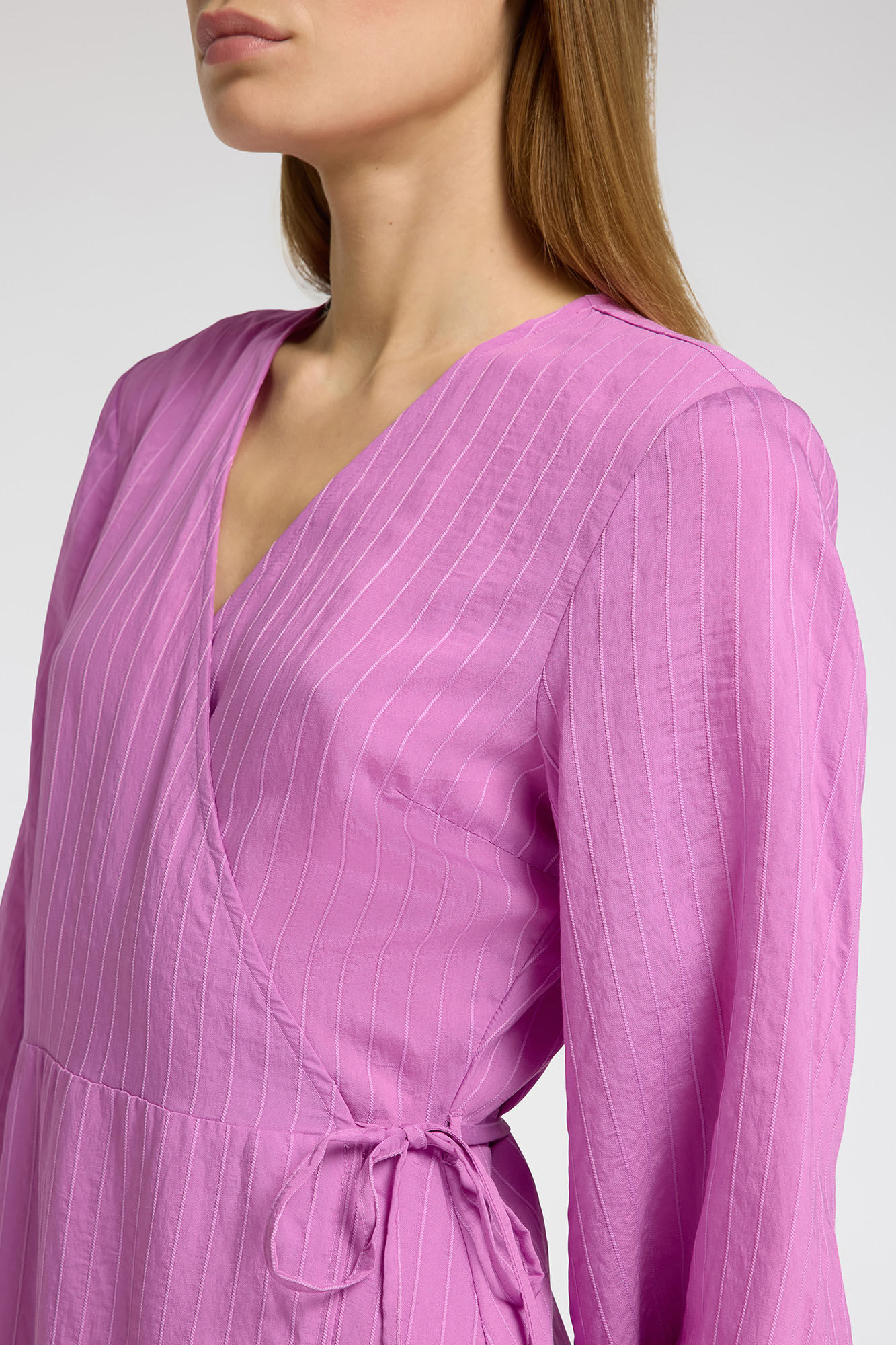 Selected Femme Vestido Wrap largo