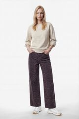 Vila Sudadera de algod&oacute;n org&aacute;nico con bordado Beige