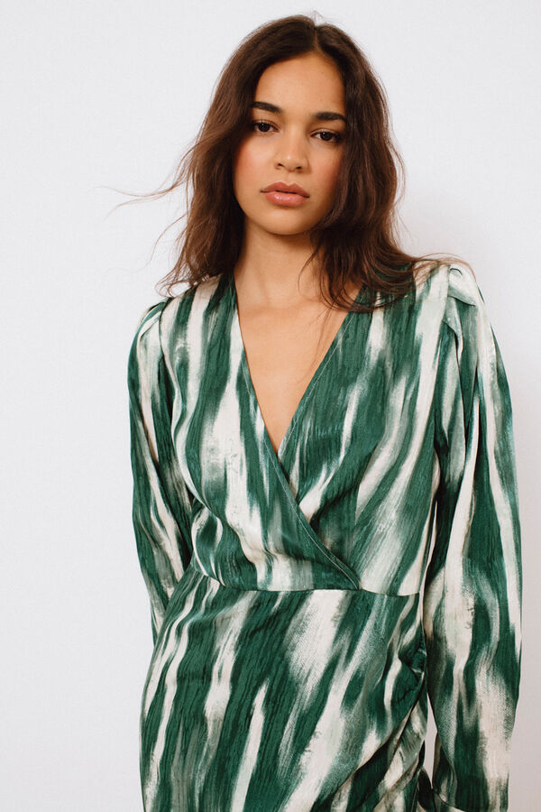 Vila Vestido curto estampado Cinzento