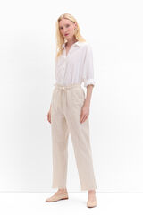 Cortefiel Pantal&oacute;n soft carrot Marr&oacute;n