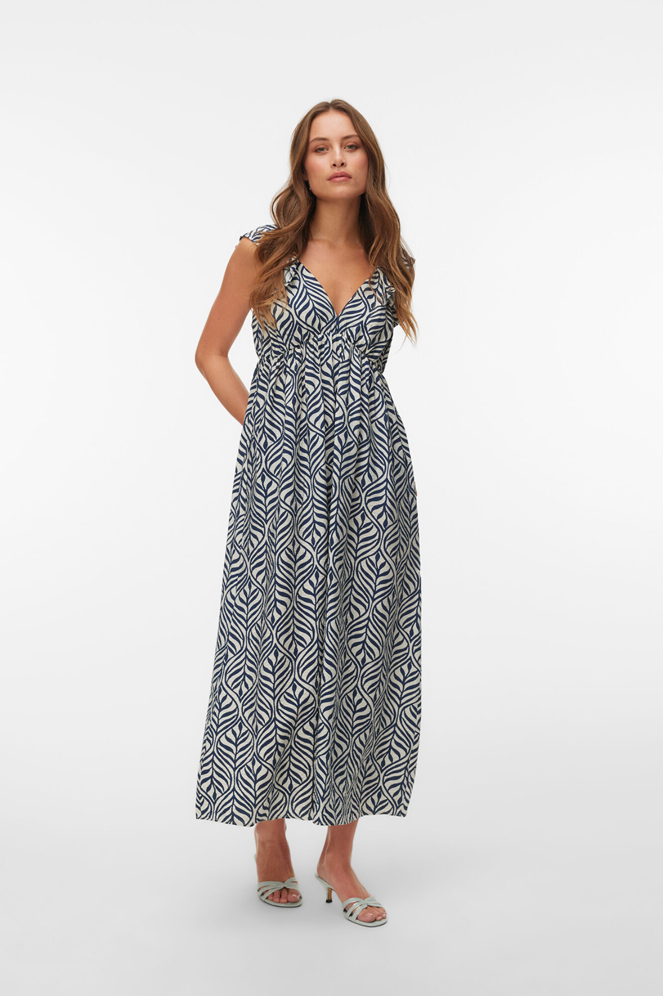 Vero Moda Vestido midi de al&ccedil;as