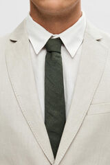 Selected Gravata 100% linho Verde