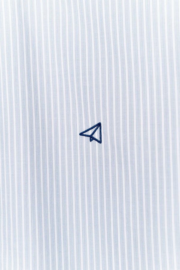 OOTO Camisa popelín manga larga Azul oscuro