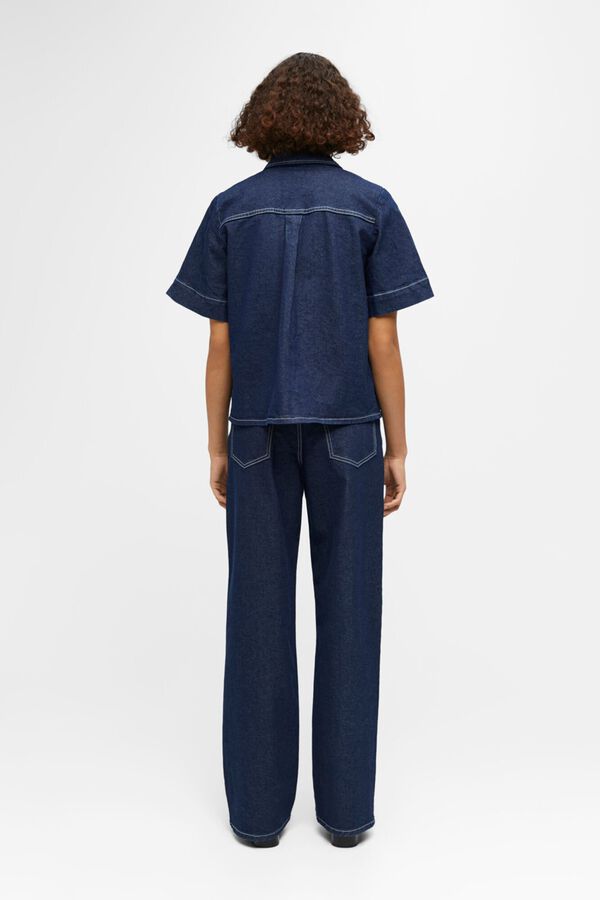 Object Camisa de ganga Azul