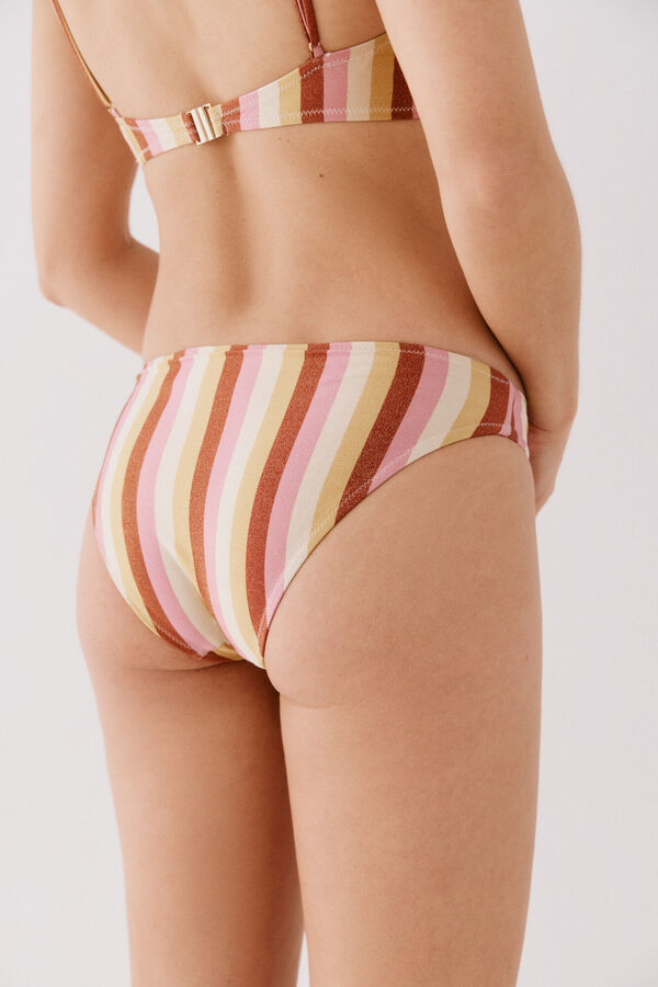 Cortefiel Cuequinha bikini listras Roxo