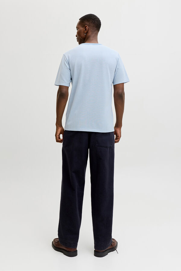 Jack & Jones T-shirt b&aacute;sica manga curta Azul