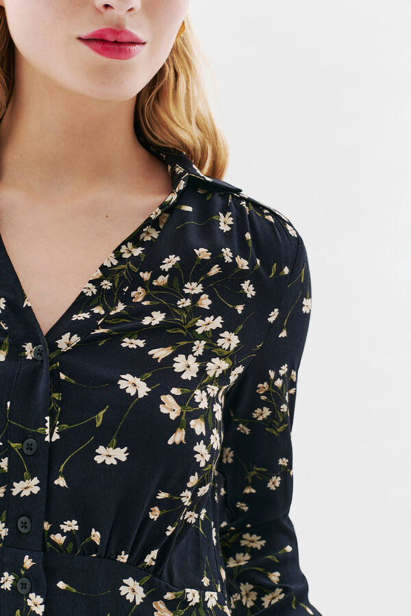 Caroll Vestido 100% viscose Preto