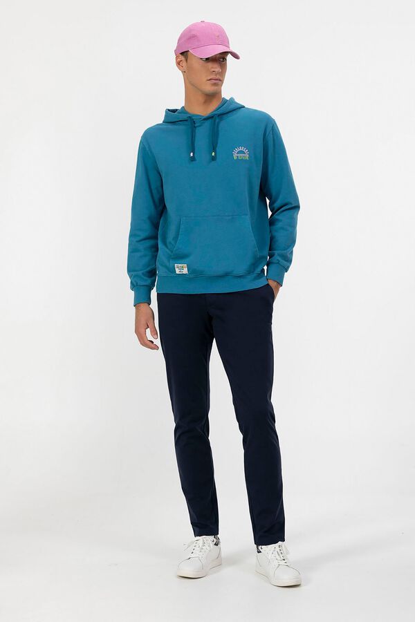 elPulpo Sudadera capucha bordado sealovers sun Azul