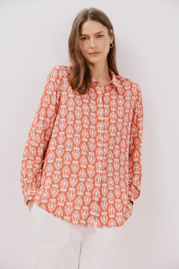 Cortefiel Camisa estampada Estampado rojo