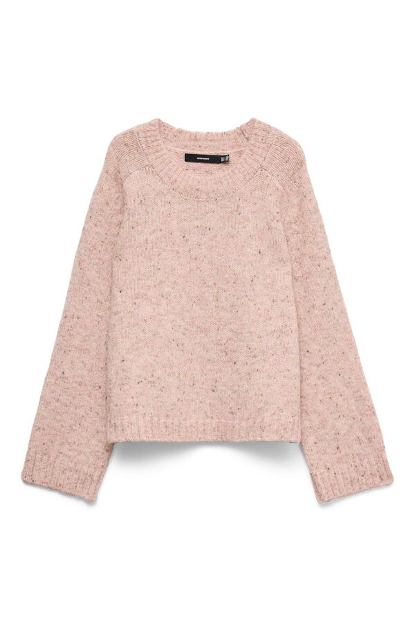Vero Moda Jersey de punto con lana y estilo ancho Rosa