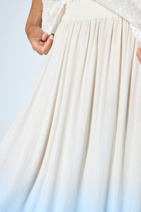 Slowlove Saia longa degrad&ecirc; Azul