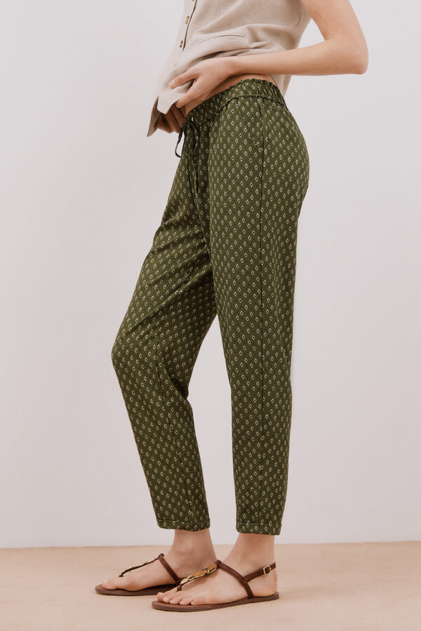 Cortefiel Cal&ccedil;as muito flu&iacute;do Multicolorido