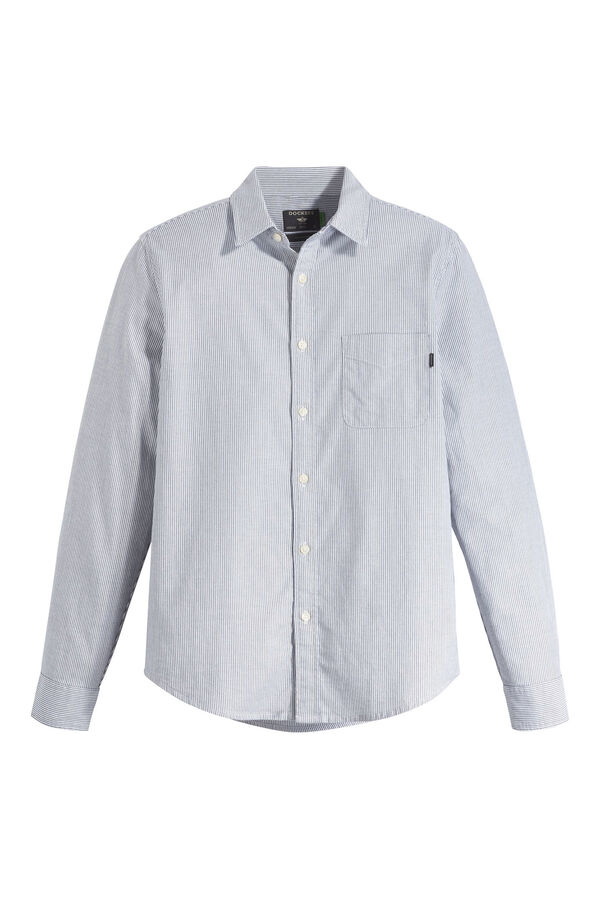 Cortefiel Camisa com botões de corte slim Icon Azul