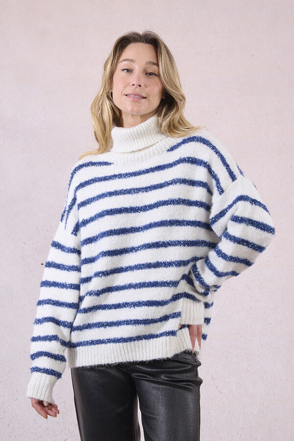 Molly Bracken Jersey de manga larga estampado rayas Multicolor