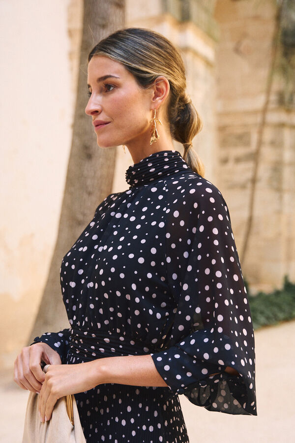 Pol&iacute;n Et Moi Vestido largo Marcia Negro